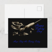 ハッピー魚釣り ポストカード (正面/裏面)