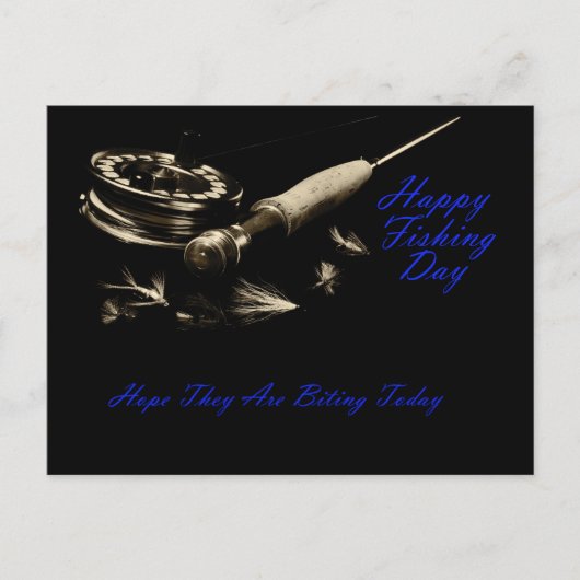 ハッピー魚釣り ポストカード (正面)