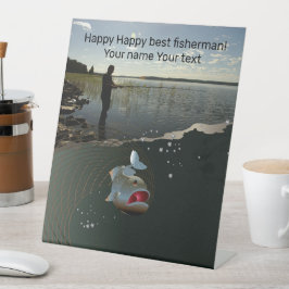 ハッピー魚釣り 台座サイン