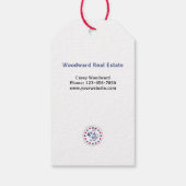 ハッピー４日７月 不動産屋さん  愛国的な サマー ポップバイ ギフトタグ (裏面)