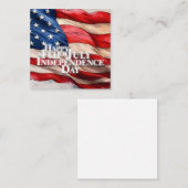 ハッピー４日７月 - 独立記念日 ノートカード (正面/裏面)