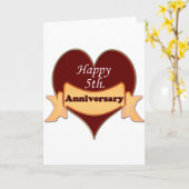 ハッピー５周年 カード (黄色い花)