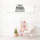 ハッピー５０周年 ２．５×８ビニールバナー 横断幕 (インサイチュ)
