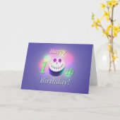 ハッピー10お誕生日ケーキ カード (黄色い花)