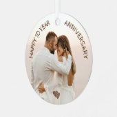 ハッピー10周年記念カスタムメタルオーナメント メタルオーナメント (正面左)