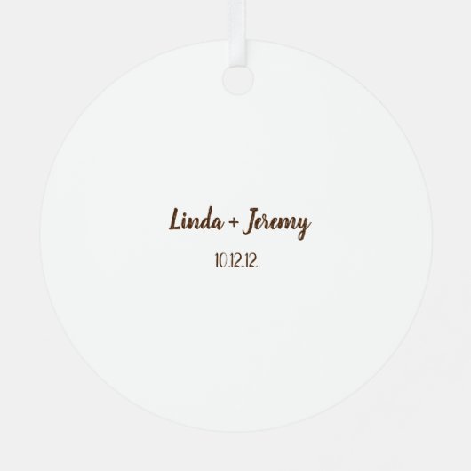 ハッピー10周年記念カスタムメタルオーナメント メタルオーナメント (裏面)