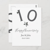 ハッピー10周年記念デイトグレーメタルスターb ポストカード (正面/裏面)