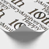 ハッピー10周年記念ラッピング紙 ラッピングペーパー (角)