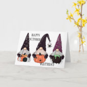 ***ハッピー10月誕生日*** カード (黄色い花)