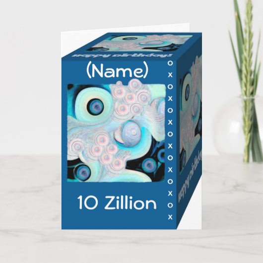 ハッピー10誕生日ジリオンズオブハグ&キス カード (正面)