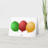 ハッピー10誕生日バルーンカード カード (裏面)