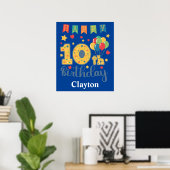 ハッピー10誕生日ポスター ポスター (ホームオフィス)