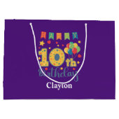 ハッピー10誕生日大抱き枕 ラージペーパーバッグ (裏面)