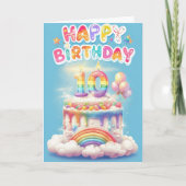 ハッピー10誕生日 カード (正面)
