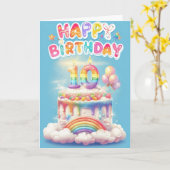 ハッピー10誕生日 カード (黄色い花)