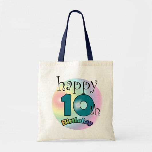 ハッピー10誕生日 トートバッグ (正面)