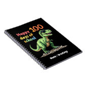 ハッピー100日の学校お祝い頭が切れる ノートブック (右側)