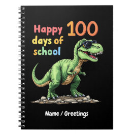 ハッピー100日の学校お祝い頭が切れる ノートブック