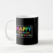 ハッピー100日の学校の数学おもしろいTeeの数学Lov コーヒーマグカップ (左)