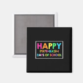 ハッピー100日の学校の数学おもしろいTeeの数学Lov マグネット (正面/裏面)