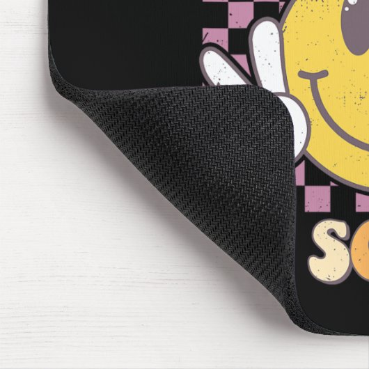 ハッピー100日の学校スマイル先生ボーイガール10 マウスパッド (コーナー)