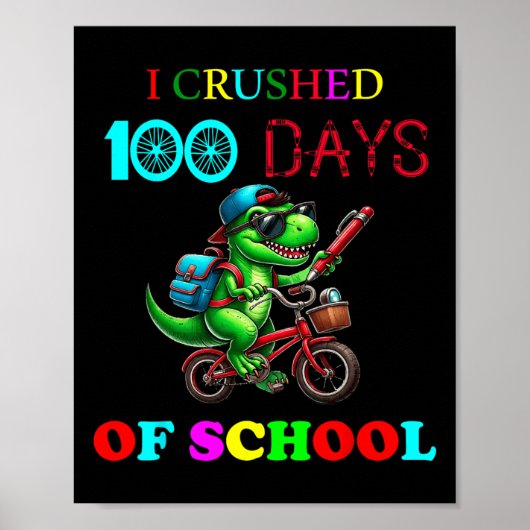 ハッピー100日の学校先生キッズバイク ポスター (正面)