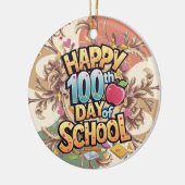 ハッピー100日の学校先生 セラミックオーナメント (左)