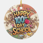 ハッピー100日の学校先生 セラミックオーナメント (裏面)
