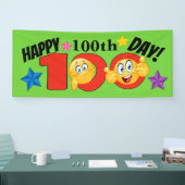 ハッピー100日バナー 横断幕 (トレードショー)