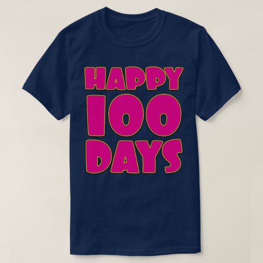 ハッピー100日バビー100日お祝い2 Tシャツ (デザイン正面)