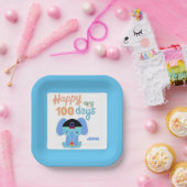 ハッピー100日ベークイルエレファントパーソナライズされた ペーパープレート (パーティー)