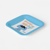 ハッピー100日ベークイルエレファントパーソナライズされた ペーパープレート (傾斜あり)