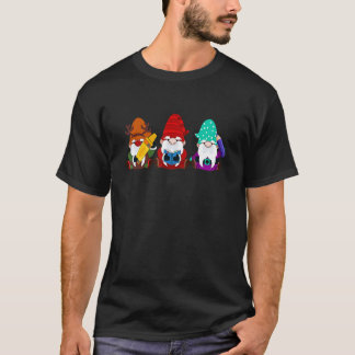 ハッピー100日目の学校ノーム かわいい子供たち先生 Tシャツ