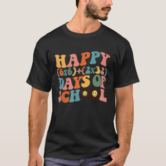 ハッピー100日目の学校 グルービー プレゼント 先生 Tシャツ