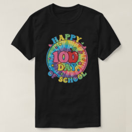 ハッピー100日目の学校+スマートデザイン Tシャツ
