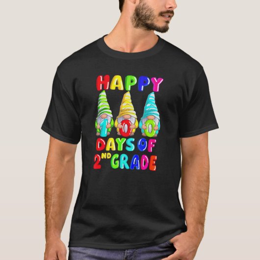 ハッピー100日目の学校 セカンド 2年生 ノームT Tシャツ (正面)