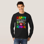ハッピー100日目の学校 数学の公式 100日目 Tシャツ (正面フル)