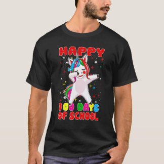 ハッピー100日目 ユニコーン先生 先生 キッズ Tシャツ