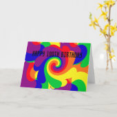 ハッピー100誕生日 カード (黄色い花)