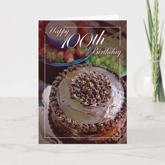 ハッピー100誕生日 カード (正面)