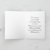 ハッピー100th誕生日、スターガザーリリーブーケ カード (内部)