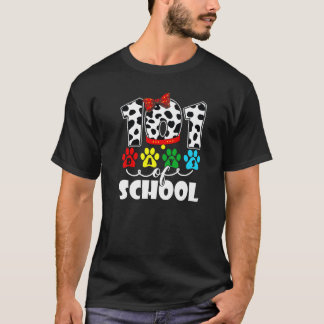 ハッピー101日スクールドッグ学生または先生少年 Tシャツ