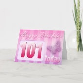 ハッピー101誕生日グランドマザー素晴らし – おばさんママ カード (正面)