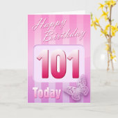 ハッピー101誕生日グランドマザー素晴らし – おばさんママ カード (黄色い花)