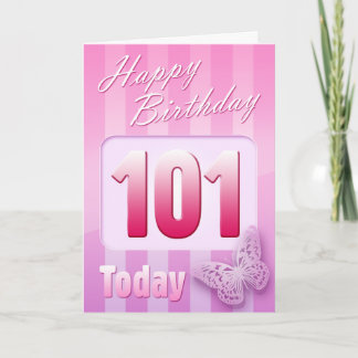 ハッピー101誕生日グランドマザー素晴らし – おばさんママ カード