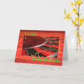 ハッピー102番誕生日ルーレットホイール カード (黄色い花)