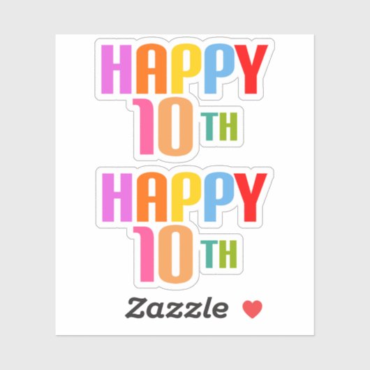 ハッピー10th シール (シート)