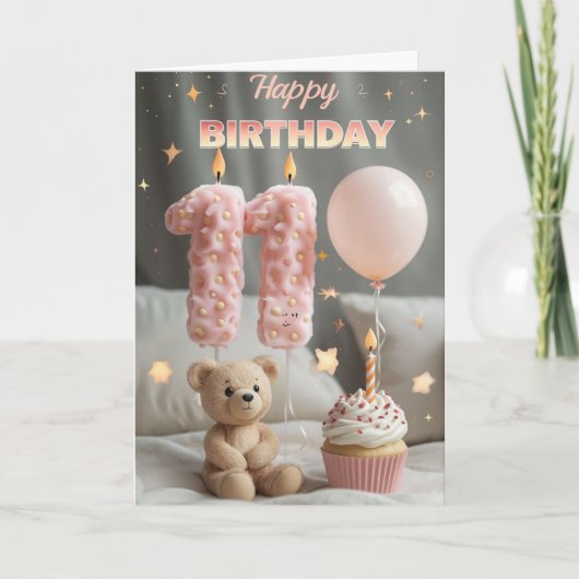 ハッピー11誕生日カード カード (正面)