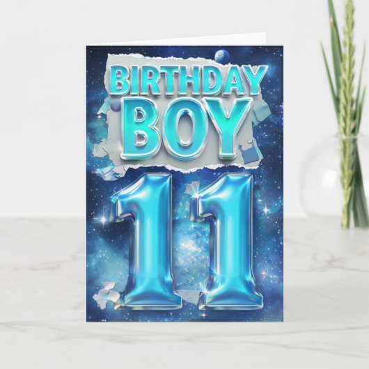 ハッピー11誕生日カード カード (正面)