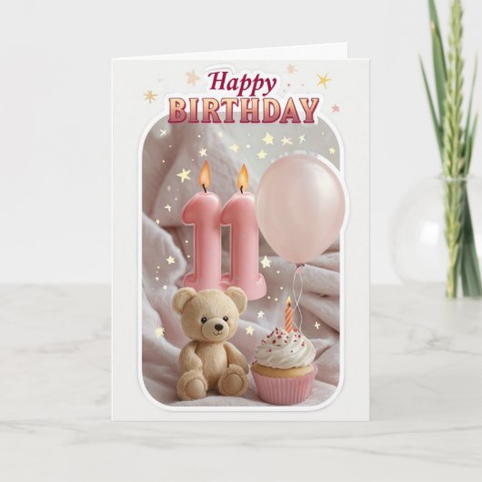 ハッピー11誕生日カード カード (正面)